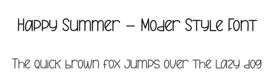 Happy Summer – Moder Style Font by andikastudio — Display Font