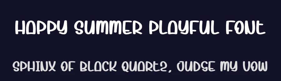 Happy Summer Playful Font by creativeletter — Script Handwritten Font — thumbnail 2
