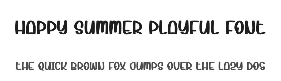 Happy Summer Playful Font by creativeletter — Script Handwritten Font