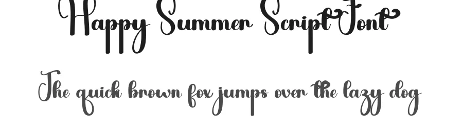 Happy Summer Script Font by andikastudio — Script Handwritten Font