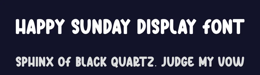 Happy Sunday Display Font by creativeletter — Display Font — thumbnail 2