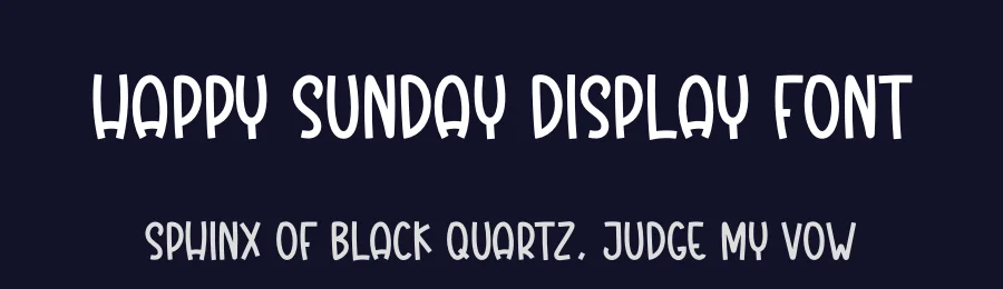Happy Sunday Display Font by creativeletter — Display Font — thumbnail 2