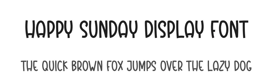 Happy Sunday Display Font by creativeletter — Display Font
