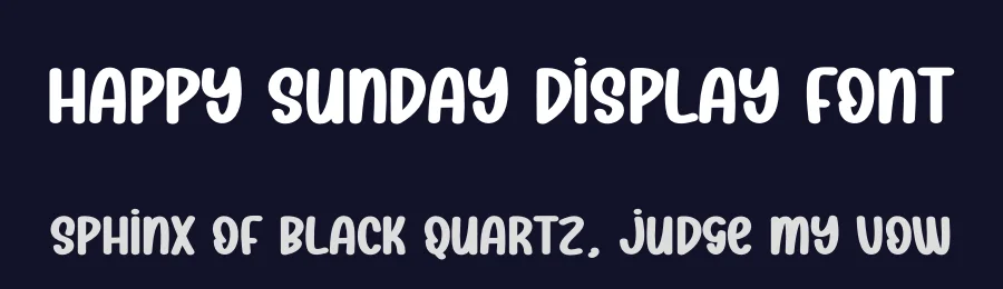 Happy Sunday Display Font by andikastudio — Display Font — thumbnail 2