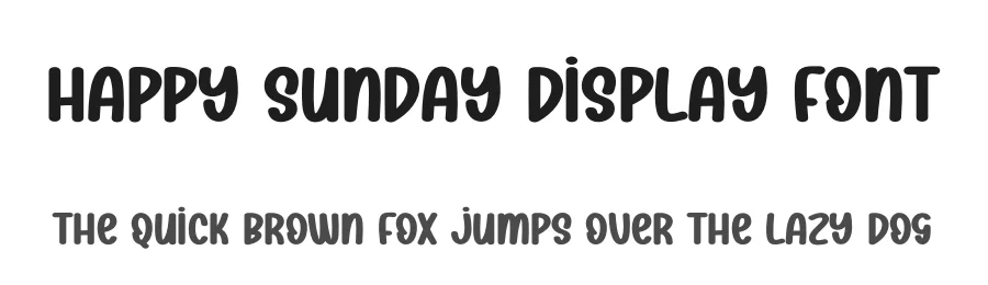 Happy Sunday Display Font by andikastudio — Display Font