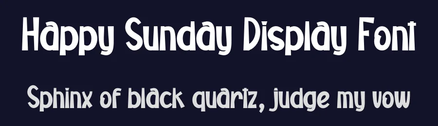 Happy Sunday Display Font by creativeletter — Display Font — thumbnail 2