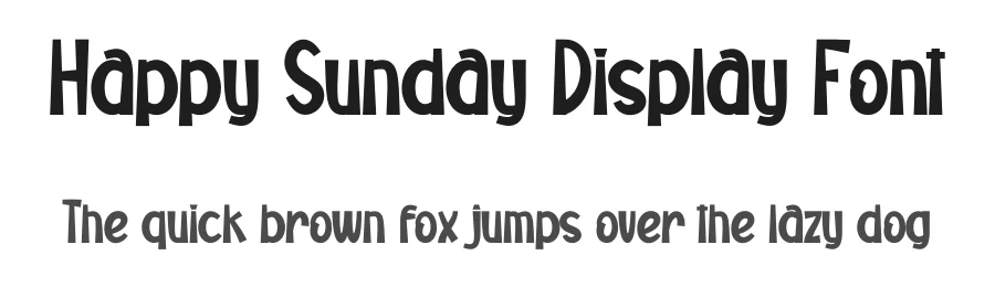 Happy Sunday Display Font by creativeletter — Display Font