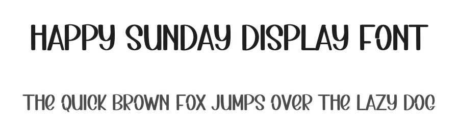 Happy Sunday Display Font by inermediaSTUDIO — Script Handwritten Font