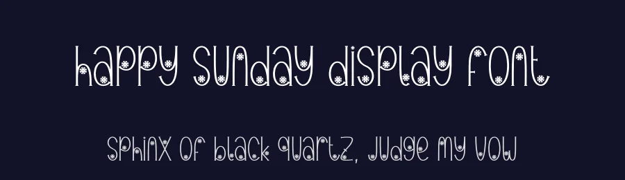 Happy Sunday Display Font by andikastudio — Display Font — thumbnail 2