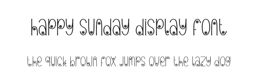Happy Sunday Display Font by andikastudio — Display Font