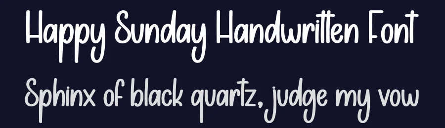 Happy Sunday Handwritten Font by creativeletter — Display Font — thumbnail 2