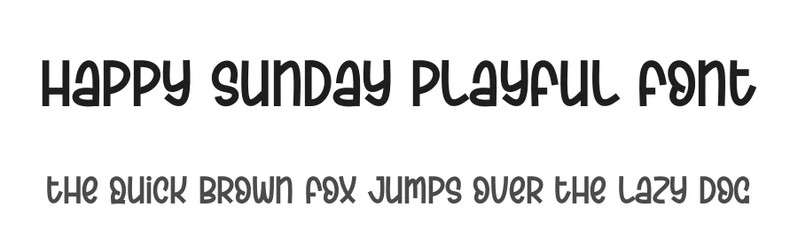 Happy Sunday Playful Font by creativeletter — Script Handwritten Font