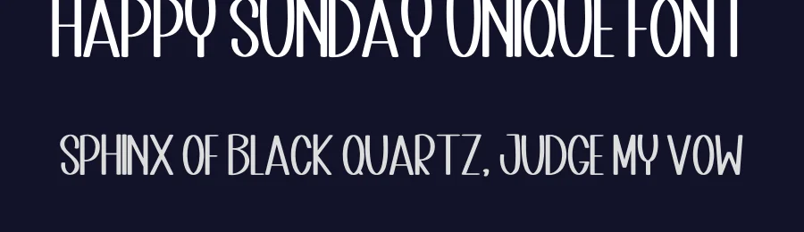 Happy Sunday Unique Font by inermediaSTUDIO — Display Font — thumbnail 2