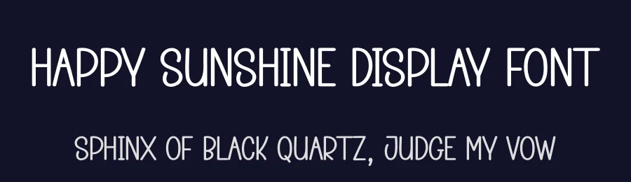 Happy Sunshine Display Font by creativeletter — Display Font — thumbnail 2