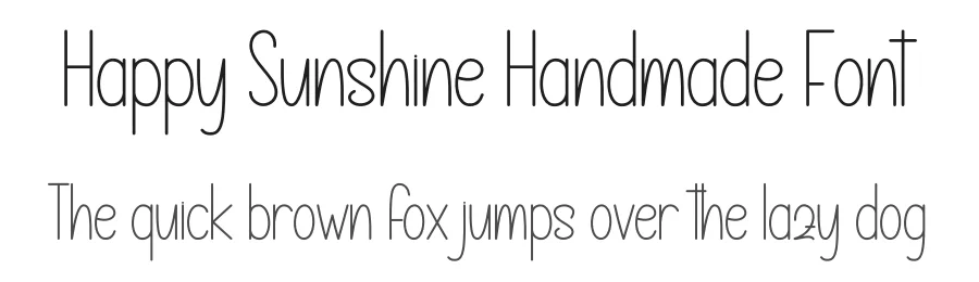 Happy Sunshine Handmade Font by andikastudio — Display Font