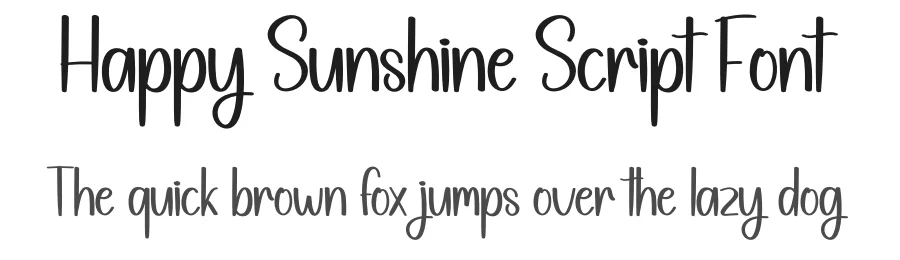 Happy Sunshine Script Font by creativeletter — Display Font