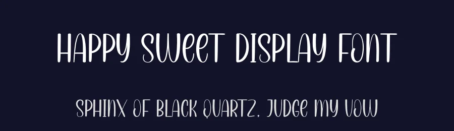 Happy Sweet Display Font by andikastudio — Display Font — thumbnail 2