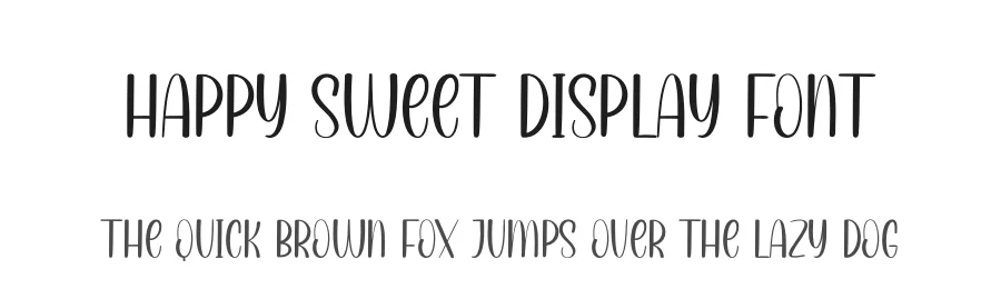 Happy Sweet Display Font by andikastudio — Display Font