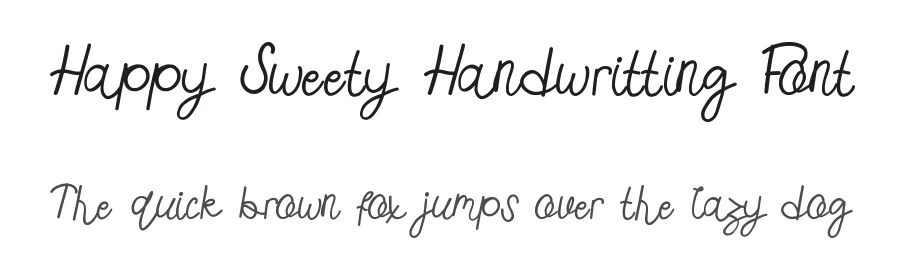 Happy Sweety Handwritting Font by edricstudio — Script Handwritten Font