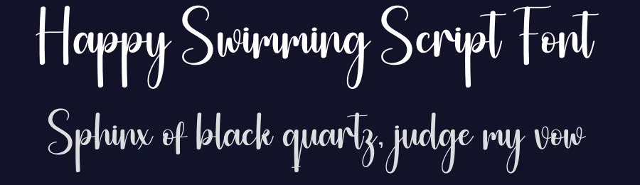 Happy Swimming Script Font by andikastudio — Script Handwritten Font — thumbnail 2