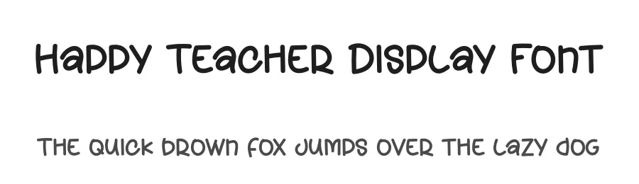Happy Teacher Display Font by creativeletter — Display Font