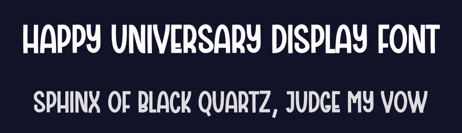 Happy Universary Display Font by creativeletter — Display Font — thumbnail 2
