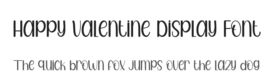 Happy Valentine Display Font by andikastudio — Display Font