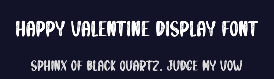 Happy Valentine Display Font by andikastudio — Display Font — thumbnail 2