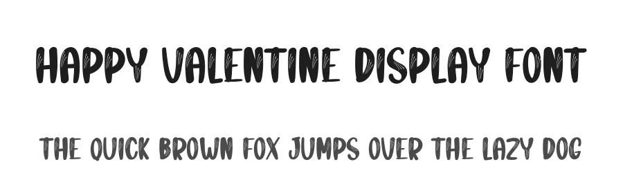 Happy Valentine Display Font by andikastudio — Display Font
