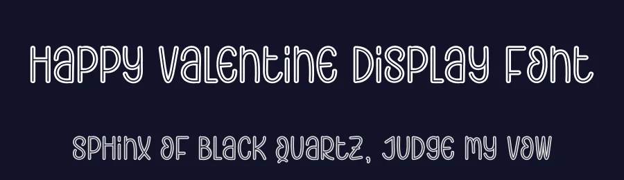 Happy Valentine Display Font by andikastudio — Display Font — thumbnail 2