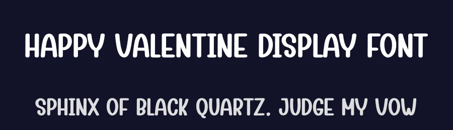 Happy Valentine Display Font by creativeletter — Display Font — thumbnail 2