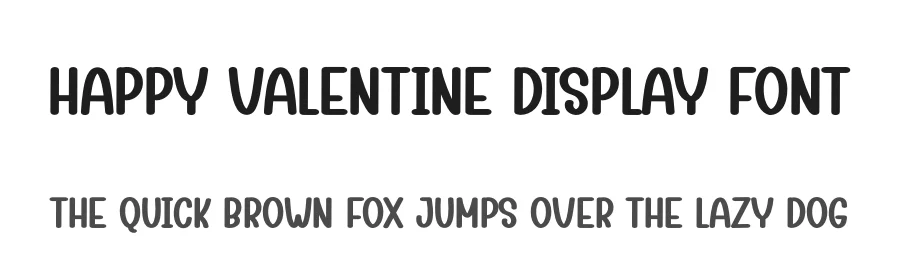 Happy Valentine Display Font by creativeletter — Display Font