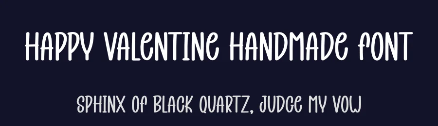 Happy Valentine Handmade Font by creativeletter — Display Font — thumbnail 2