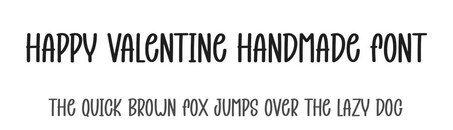 Happy Valentine Handmade Font by creativeletter — Display Font