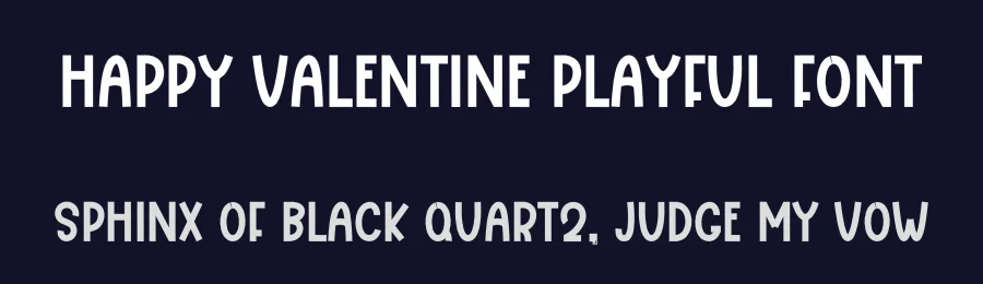 Happy Valentine Playful Font by freshtypeink — Display Font — thumbnail 2