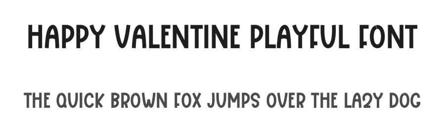 Happy Valentine Playful Font by freshtypeink — Display Font