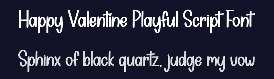 Happy Valentine Playful Script Font by creativeletter — Script Handwritten Font — thumbnail 2