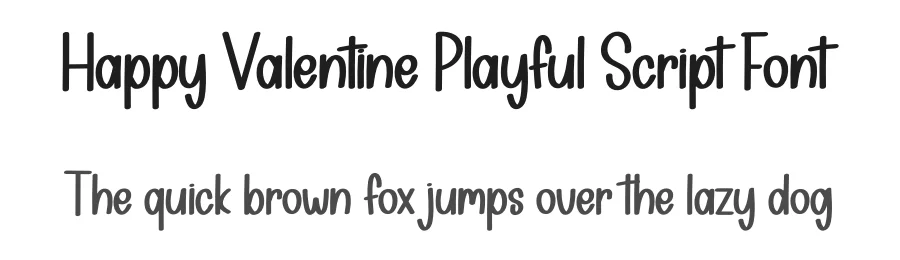 Happy Valentine Playful Script Font by creativeletter — Script Handwritten Font