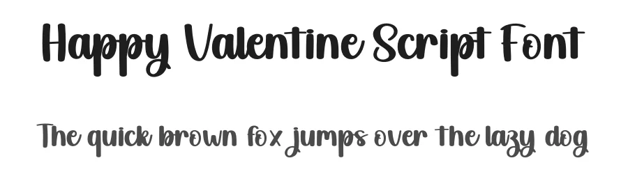 Happy Valentine Script Font by andikastudio — Script Handwritten Font