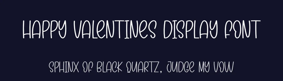 Happy Valentines Display Font by andikastudio — Display Font — thumbnail 2