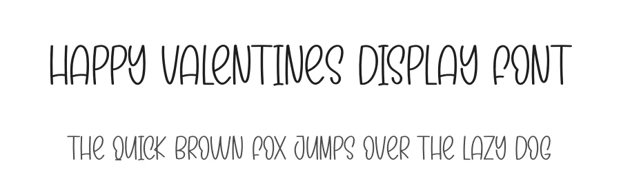 Happy Valentines Display Font by andikastudio — Display Font