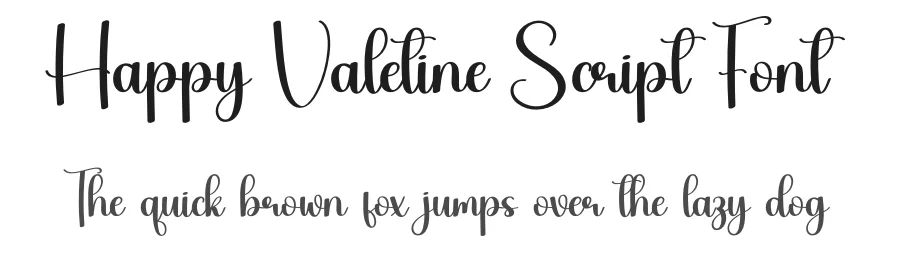 Happy Valetine Script Font by creativeletter — Script Handwritten Font