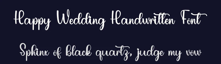 Happy Wedding Handwritten Font by inermediaSTUDIO — Script Handwritten Font — thumbnail 2