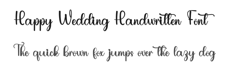 Happy Wedding Handwritten Font by inermediaSTUDIO — Script Handwritten Font
