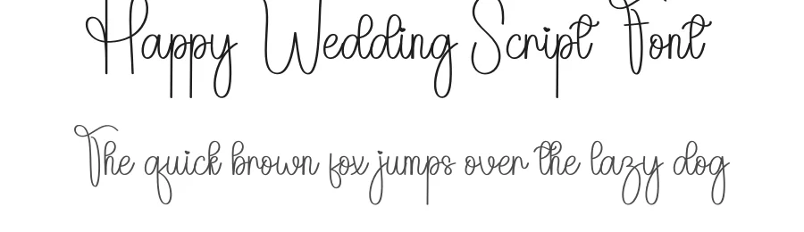 Happy Wedding Script Font by andikastudio — Script Handwritten Font