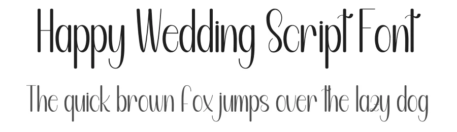 Happy Wedding Script Font by creativeletter — Script Handwritten Font