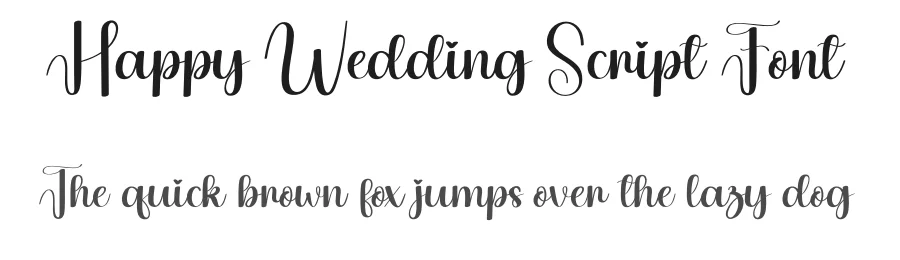 Happy Wedding Script Font by creativeletter — Script Handwritten Font