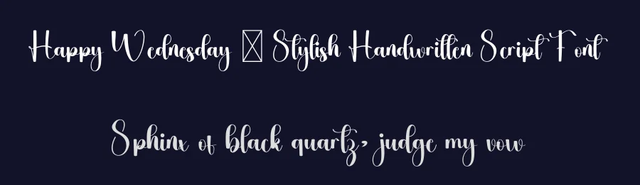 Happy Wednesday – Stylish Handwritten Script Font by freshtypeink — Script Handwritten Font — thumbnail 2