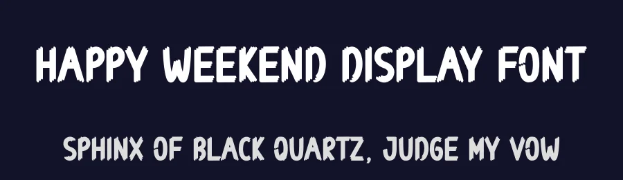 Happy Weekend Display Font by creativeletter — Script Handwritten Font — thumbnail 2