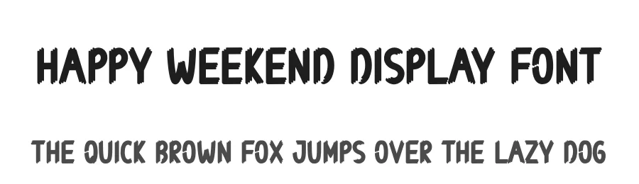 Happy Weekend Display Font by creativeletter — Script Handwritten Font